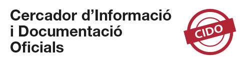 CIDO Cercador d'Informació i Documentació Oficials (CIDO)