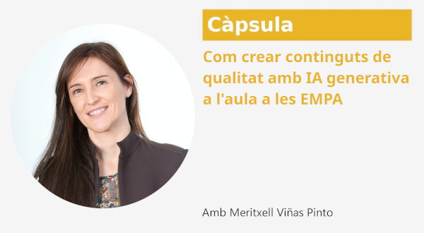 Com crear continguts de qualitat amb IA generativa a l'aula a les escoles municipals de persones adultes (EMPA) Com crear continguts de qualitat amb IA generativa a l'aula a les escoles municipals de persones adultes (EMPA)