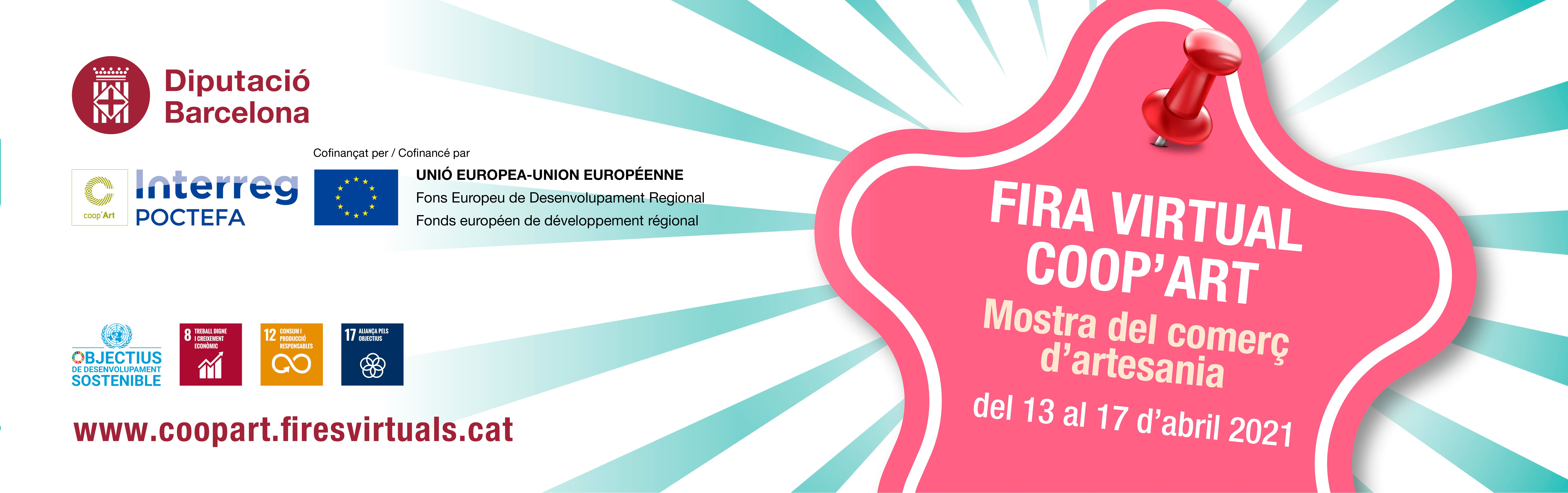 Cartell de la Fira Virtual Coop'Art