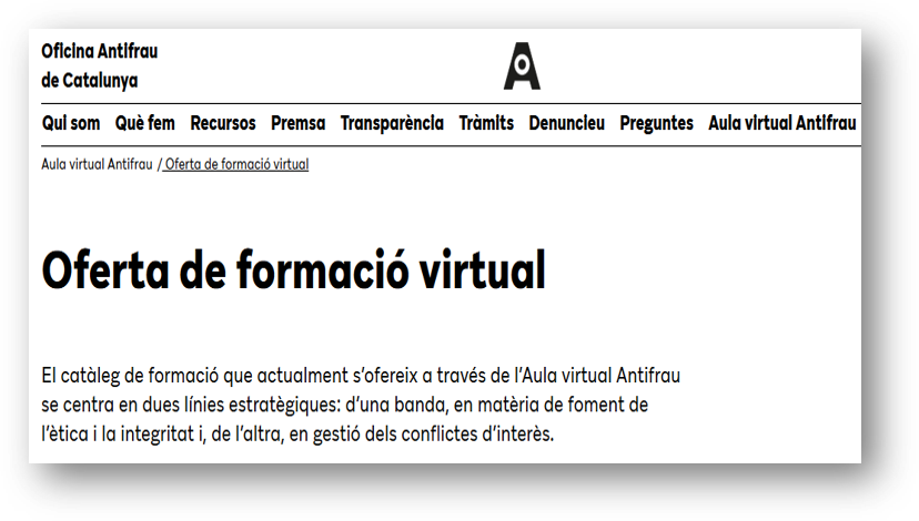 Catàleg de formació virtual