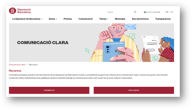 Web comunicació clara