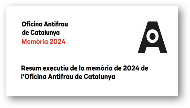 Memòria 2024 Oficina Antifrau de Catalunya