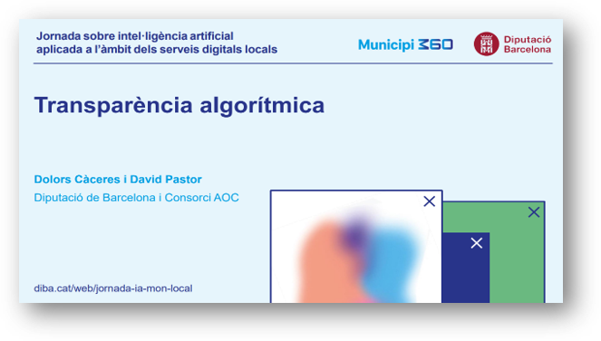 Ponència realitzada durant la jornada Local.IA