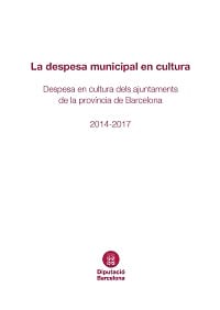 La despesa municipal en cultura