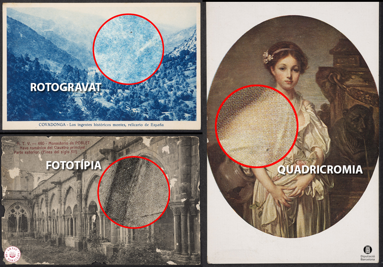 Fotocomposició de diferents tècniques d'impressió fotomecànica
