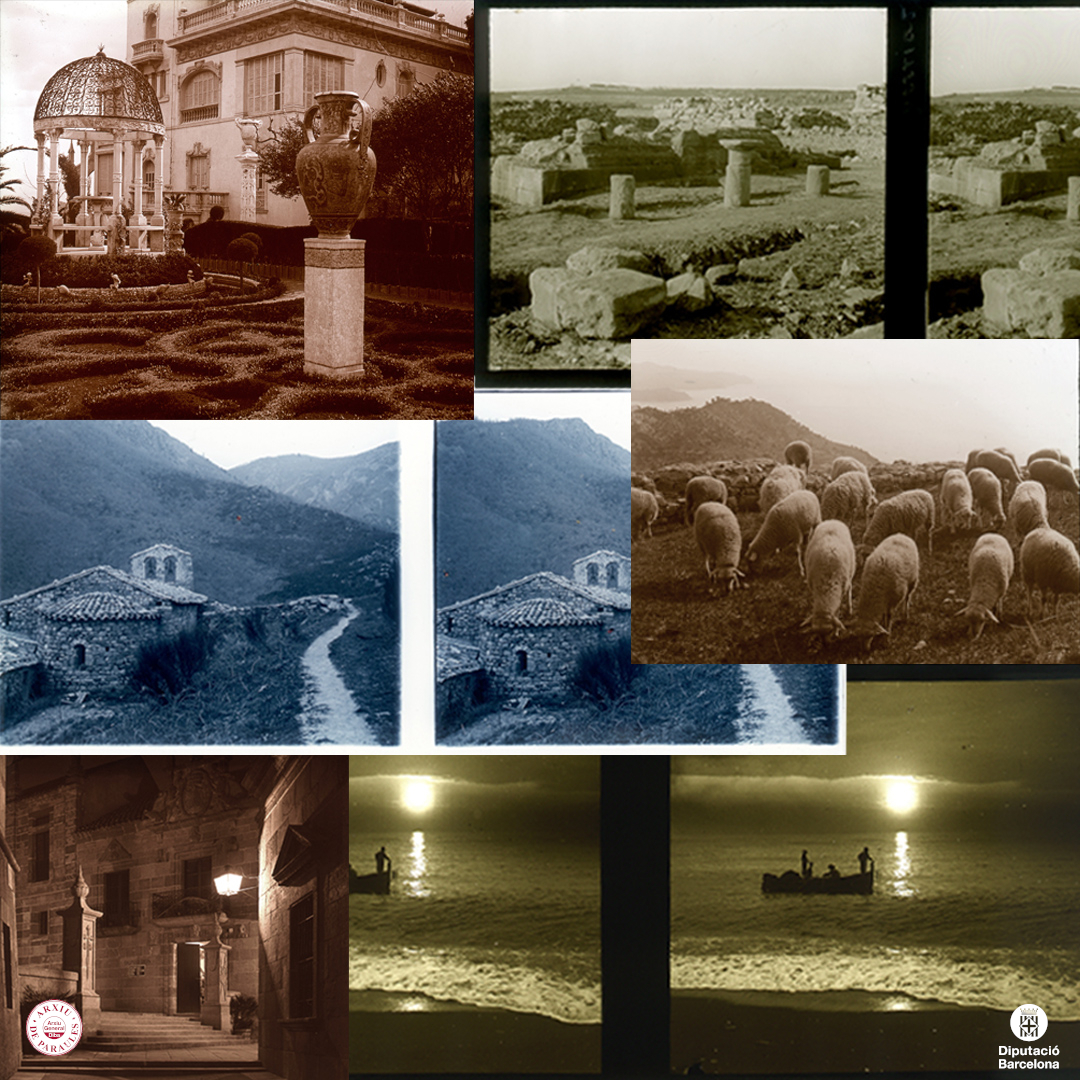 Fotocomposició de diferents fotografies per mostrar el procés del viratge