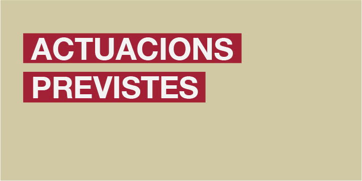 Actuacions previstes