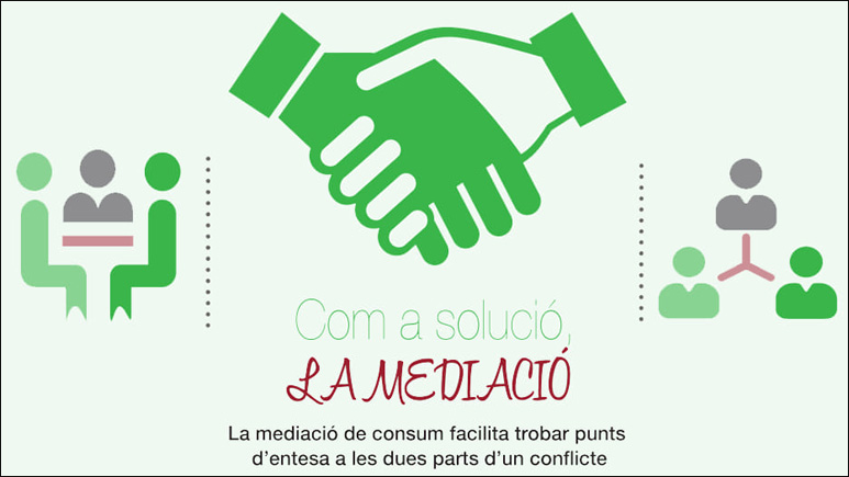 La mediació permet arribar a acords i evitar la via judicial. Foto: Diputació de Barcelona