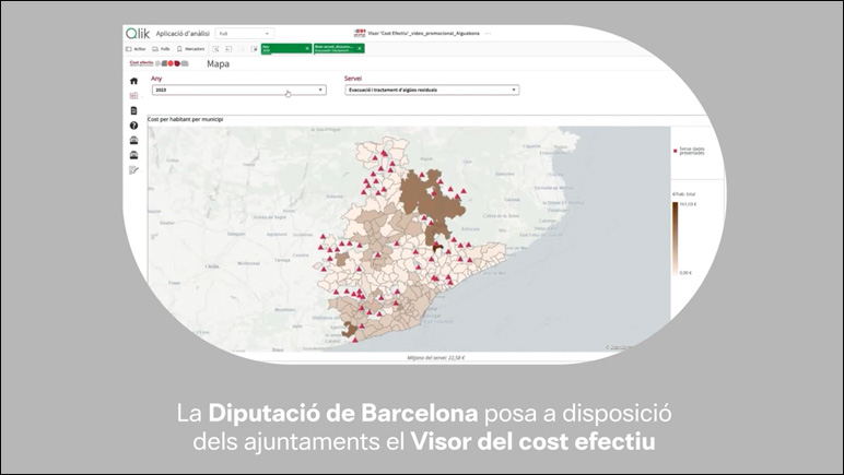 La Diputació de Barcelona ha posat al servei dels ajuntaments de la província el visor "Cost efectiu". Foto: Diputació de Barcelona