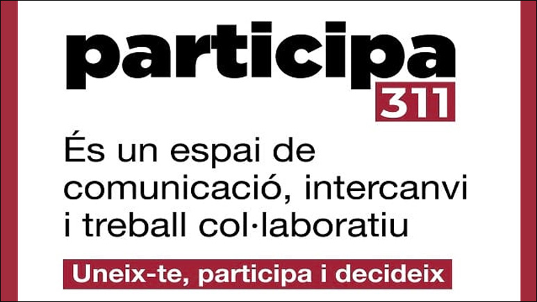 L’eina de participació ciutadana Participa311 de la Diputació de Barcelona dona cobertura a gairebé 3 milions de persones. Foto: Diputació de Barcelona