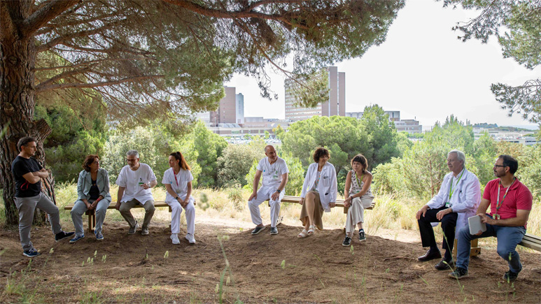 El Parc de la Serralada de Marina i l’Hospital Germans Trias i Pujol estrenen tres nous espais d’ús terapèutic a l’entorn de CanRuti. Foto: Hospital Germans Trias i Pujol
