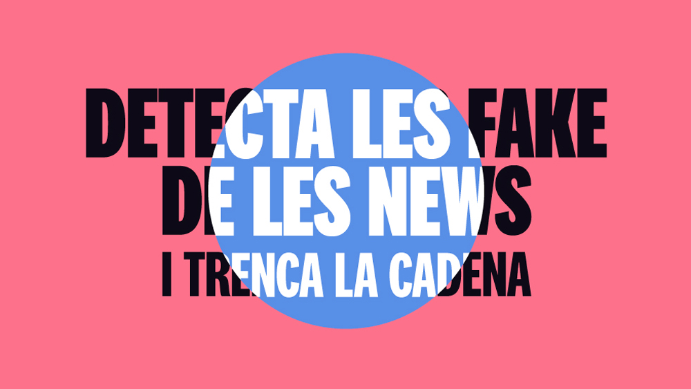 La campanya, a disposició dels ajuntaments, difon recursos per lluitar contra la desinformació. Imatge: Diputació de Barcelona