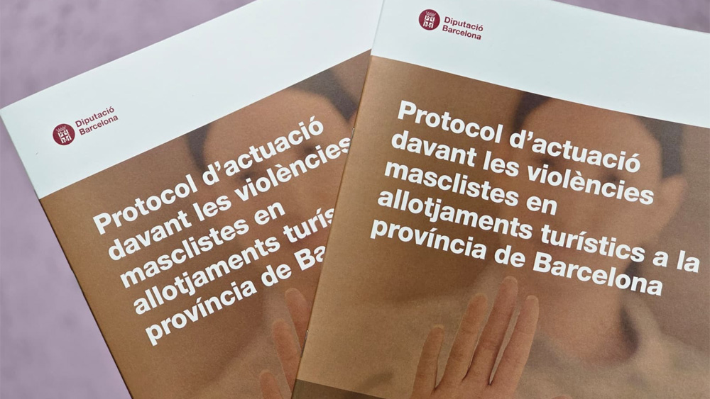 La Diputació de Barcelona ha editat un protocol per prevenir i afrontar la violència masclista als allotjaments turístics. Foto: Diputació de Barcelona
