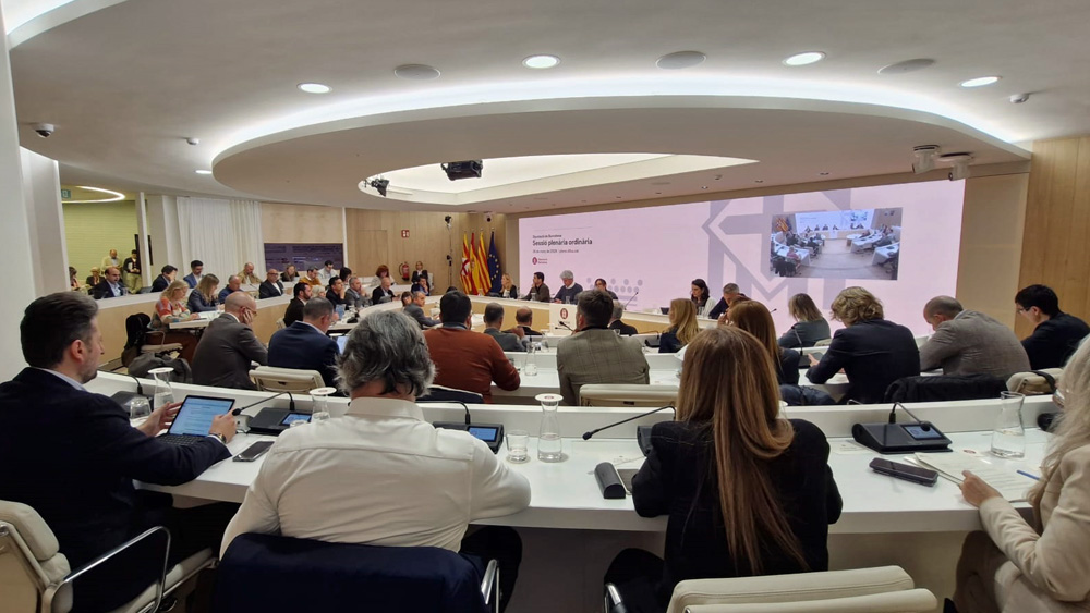 Un moment de la sessió plenària ordinària del mes de març de 2026 de la Diputació de Barcelona. Foto: Diputació de Barcelona