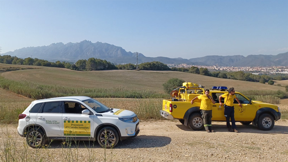 Les ADF, juntament amb el desenvolupament del Pla de Prevenció d'Incendis Forestals de la Diputació de Barcelona, tenen un paper clau en la lluita contra els incendis forestals. Foto: Diputació de Barcelona