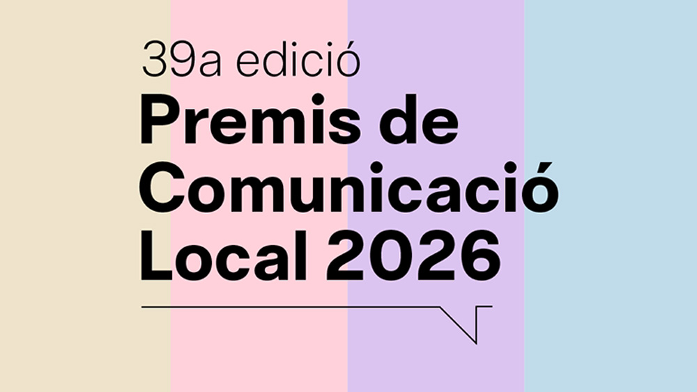 Cartell dels Premis de Comunicació Local 2026. Foto: Diputació de Barcelona Cartell dels Premis de Comunicació Local 2026. Foto: Diputació de Barcelona