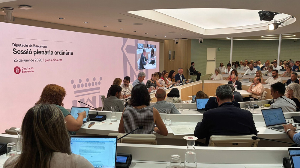 Un moment de la sessió plenària ordinària del mes de juny de 2026. Foto: Diputació de Barcelona