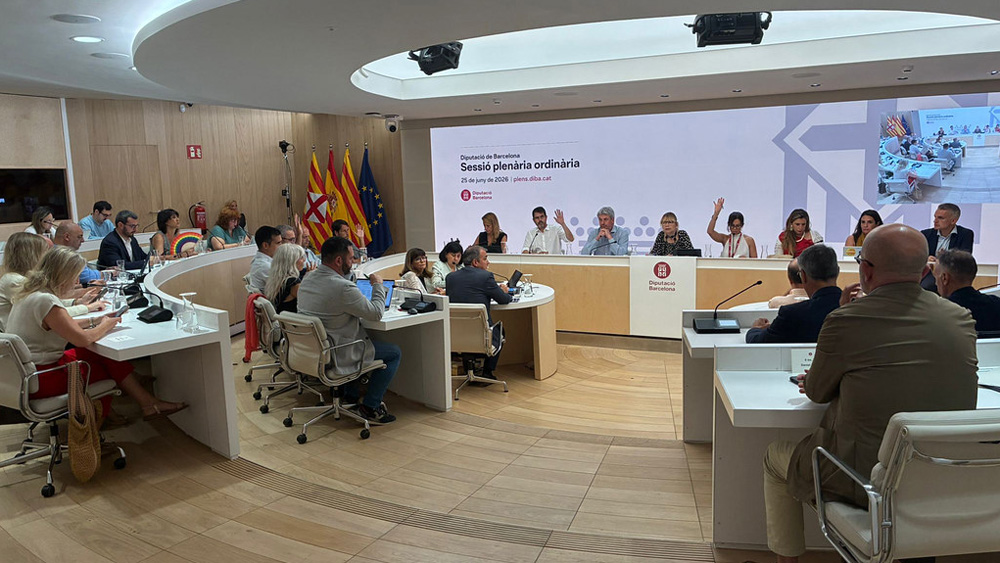 Un moment de la sessió plenària ordinària del mes de juny de 2026. Foto: Diputació de Barcelona Un moment de la sessió plenària ordinària del mes de juny de 2026. Foto: Diputació de Barcelona
