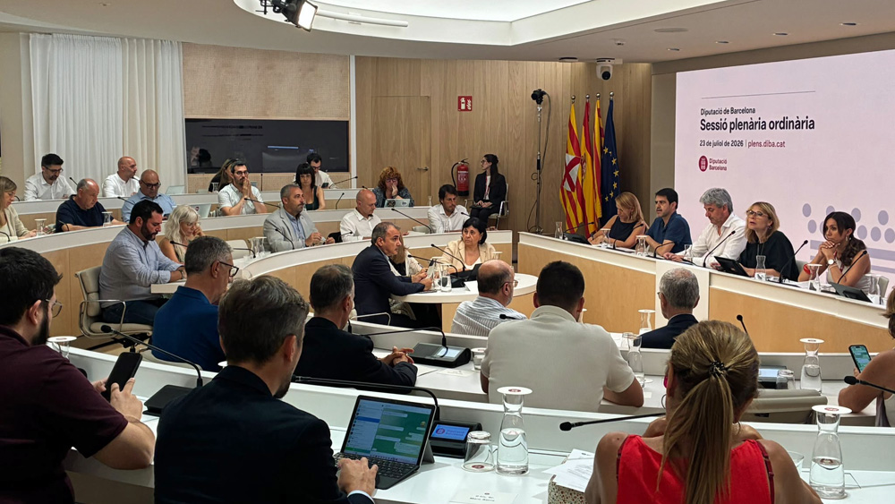 Un moment de la sessió plenària ordinària de juliol de 2026. Foto: Diputació de Barcelona Un moment de la sessió plenària ordinària de juliol de 2026. Foto: Diputació de Barcelona