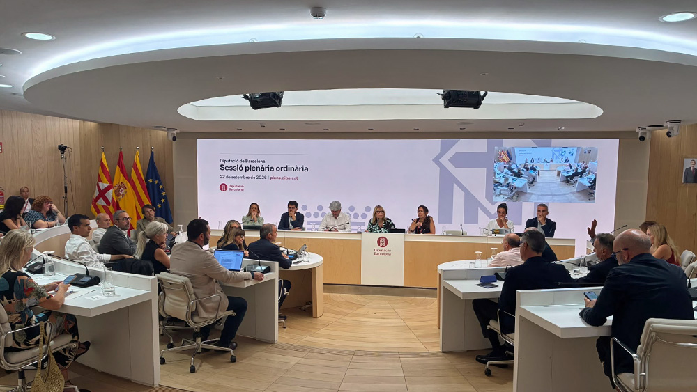 Un moment de la sessió plenària ordinària del mes de setembre de 2026. Foto: Diputació de Barcelona