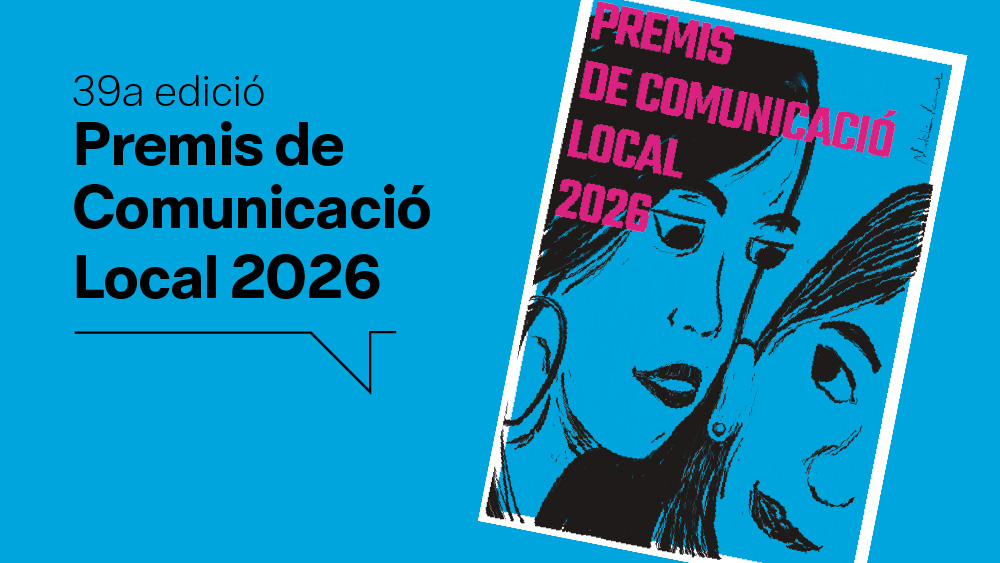 El cartell dels Premis de Comunicació Local 2026 de la Diputació de Barcelona és obra de Natàlia Izard Martínez El cartell dels Premis de Comunicació Local 2026 de la Diputació de Barcelona és obra de Natàlia Izard Martínez