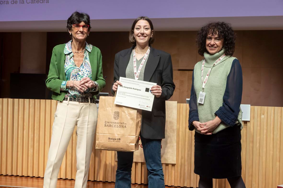 La guanyadora del Premi al millor Treball Final de Grau ha estat Anna Gangolells Rodríguez
