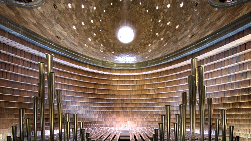 Vista interior de la cúpula del Saló central