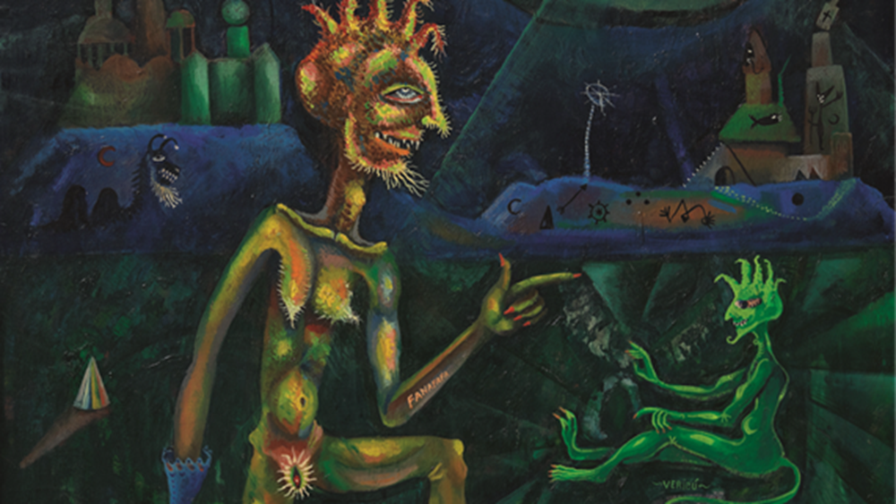 Fragment de «Fanafafa Veribú» de Joan Ponç