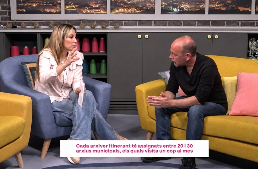 L'arxiver Joan Montblanc, a l'entrevista