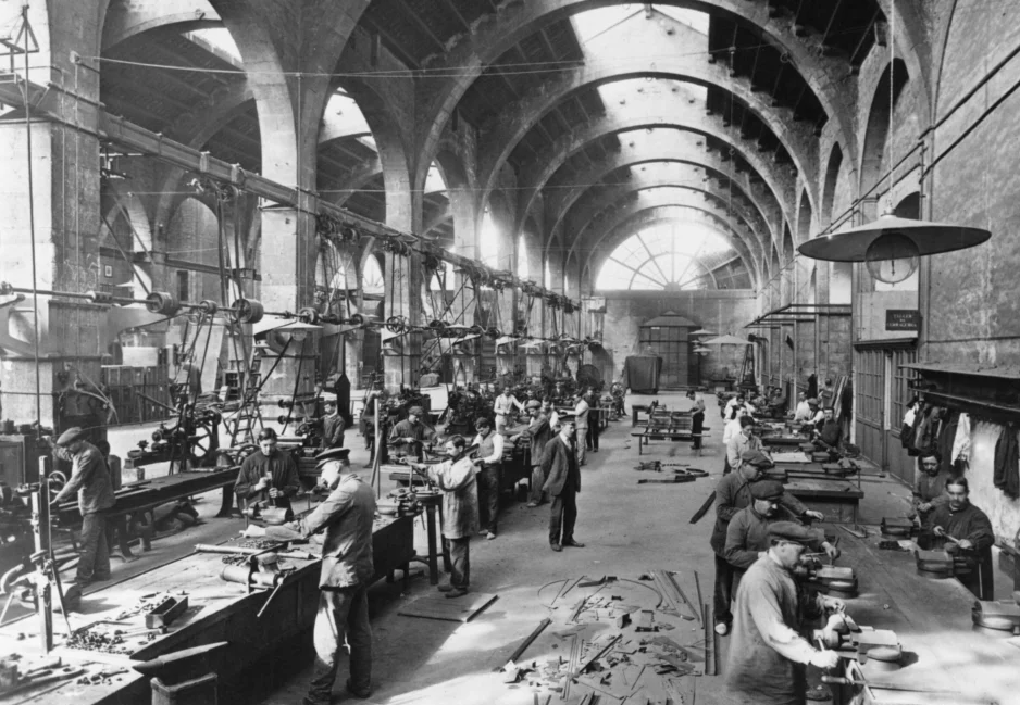 Els tallers de la Mestrança d’Artilleria, 1915