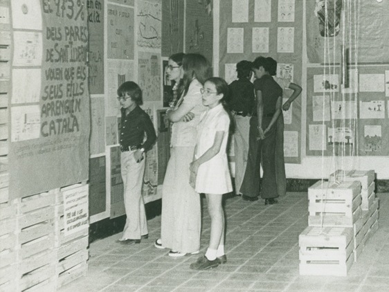 Exposició escolar a Cornellà