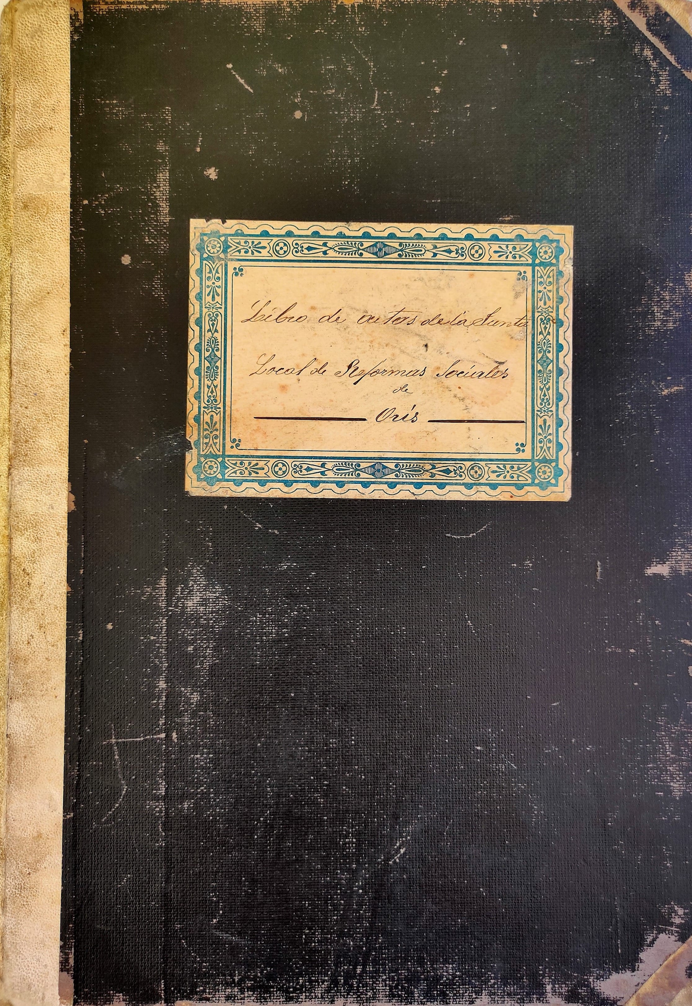 imatge Llibre d'actes de la Junta Local de Reformes Socials d'Orís, 1913, Orís. Arxiu Municipal d'Orís.
