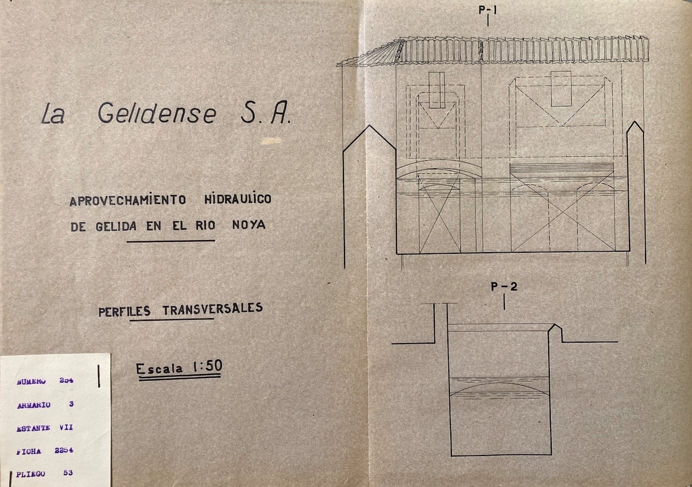 imatge Plànol dels habitatges pels treballadors de la fàbrica Vidal, 1948, Navàs. Arxiu Municipal de Navàs.
