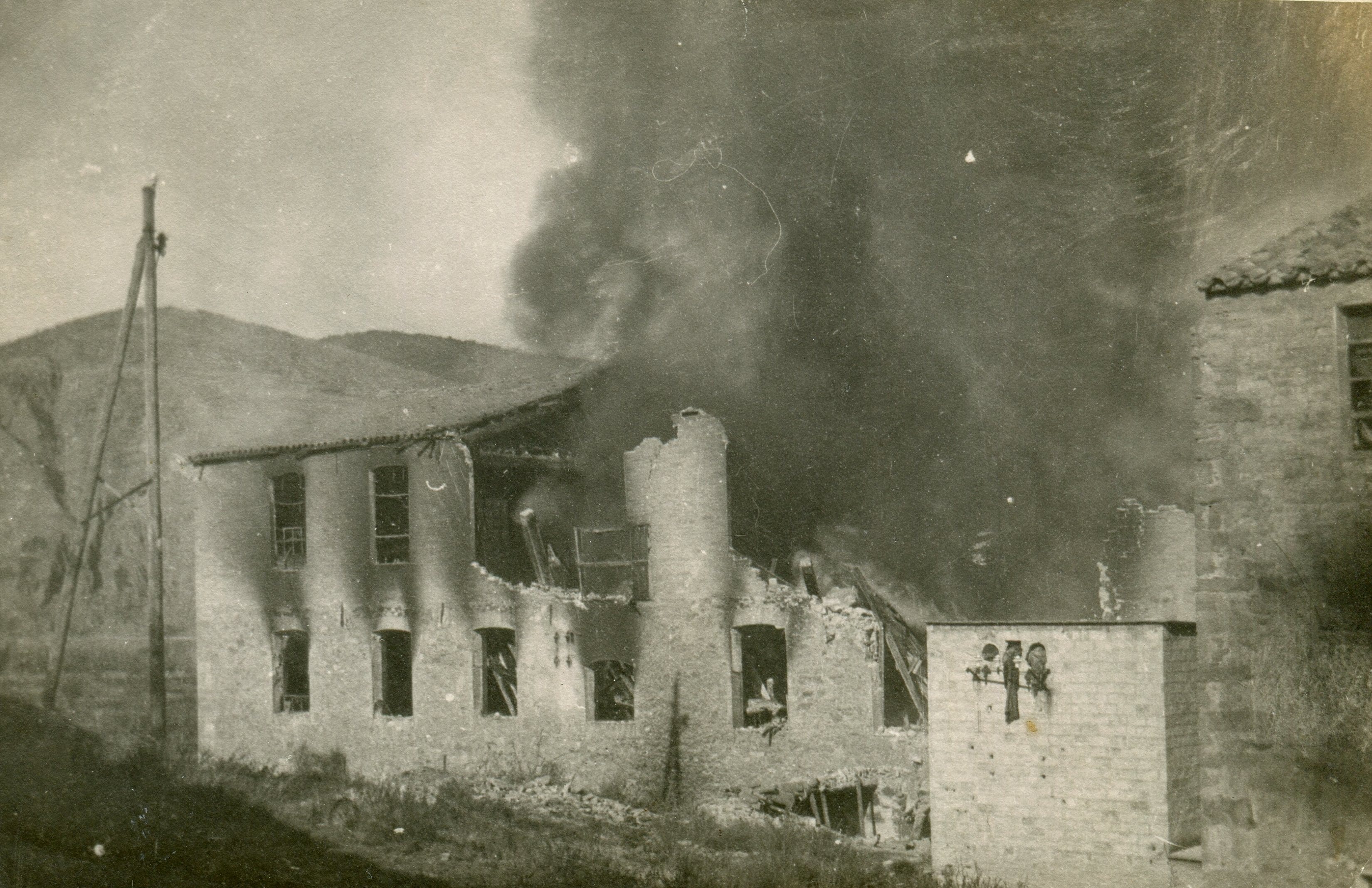 imatge Incendi de la fàbrica Vella, 1925, Súria. Arxiu Municipal de Súria.