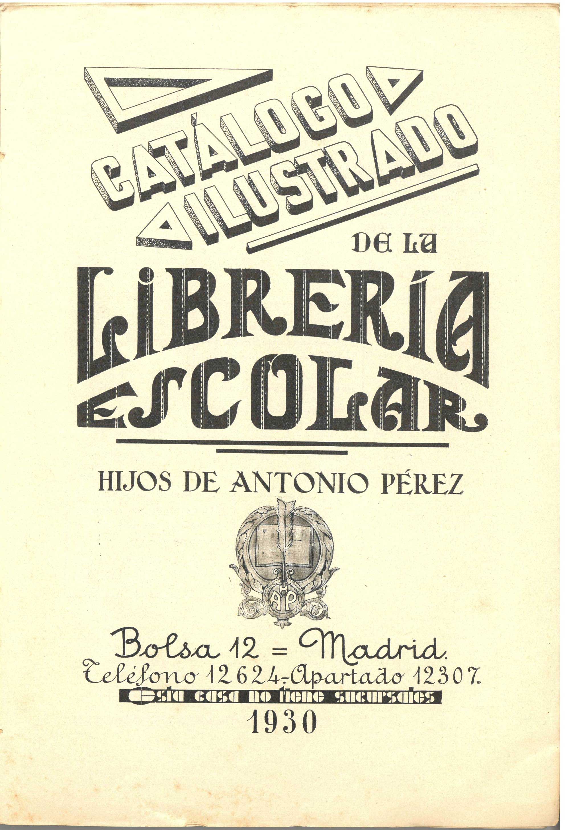 imatge Catàleg comercial 'Catálogo Ilustrado de la Librería Escolar'.