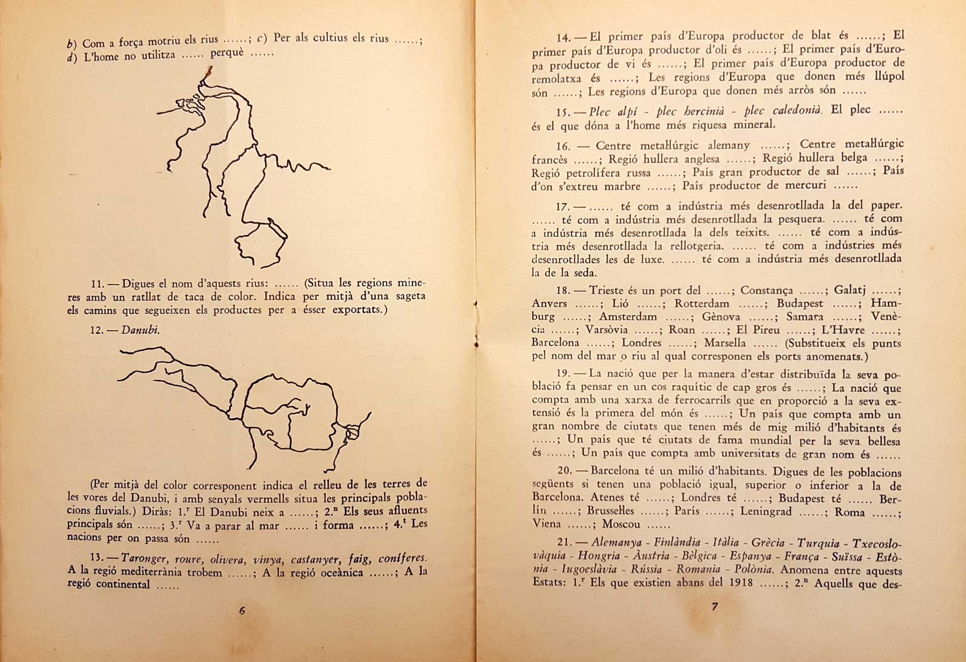 imatge Tests Objectius per al segon ensenyament, el 1937.