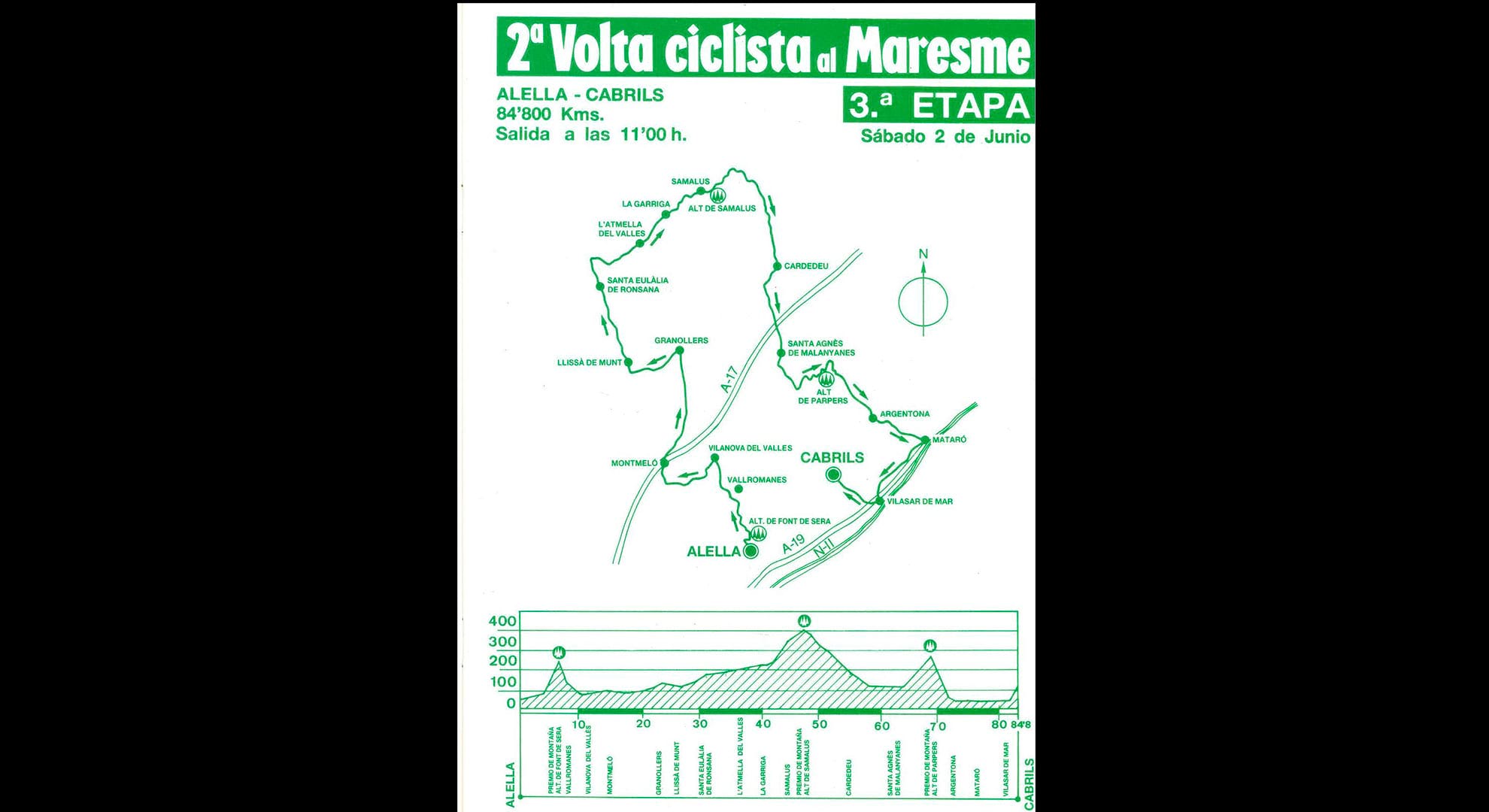 imatge Tercera etapa de la segona volta ciclista al Maresme, 1990, Cabrils. Arxiu Municipal de Cabrils.