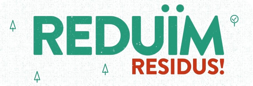 Grafisme de l'exposició Reduïm residus!