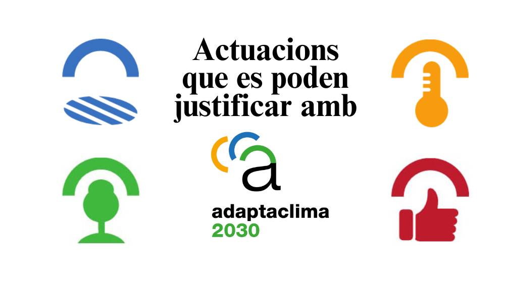Les justificacions es poden realitzar en quatre àmbits d'actuació