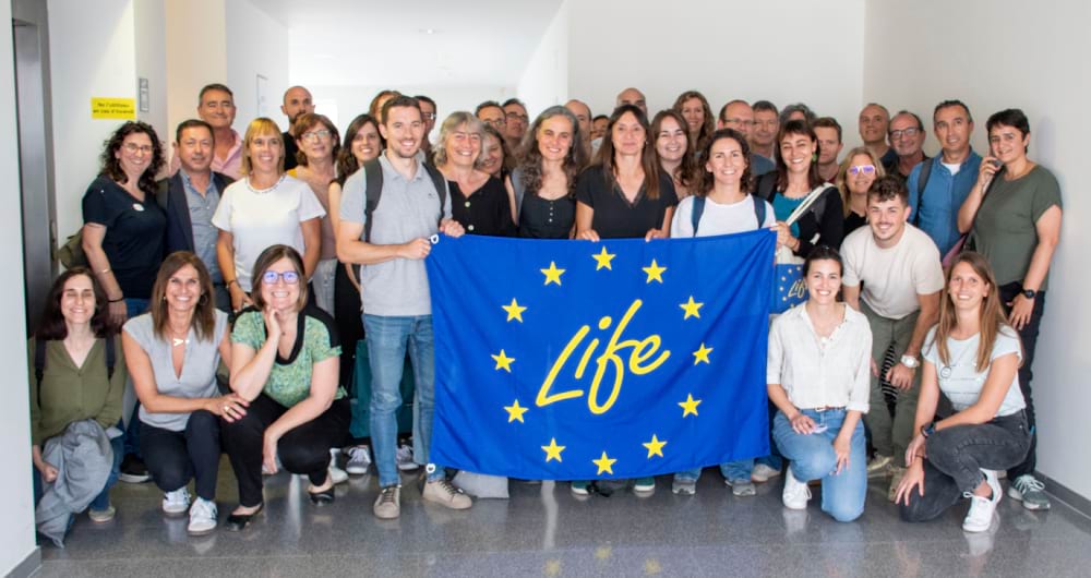Foto de família de la trobada a Vila-seca l'11 de juny