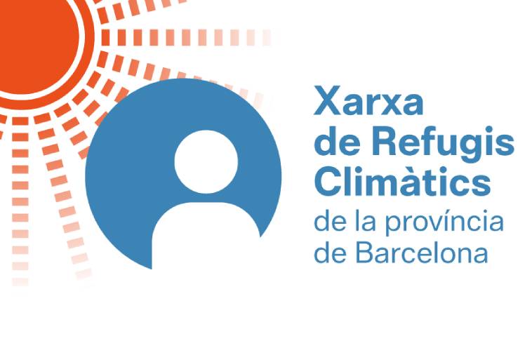 Logotip Xarxa de Refugis Climàtics de la província de Barcelona