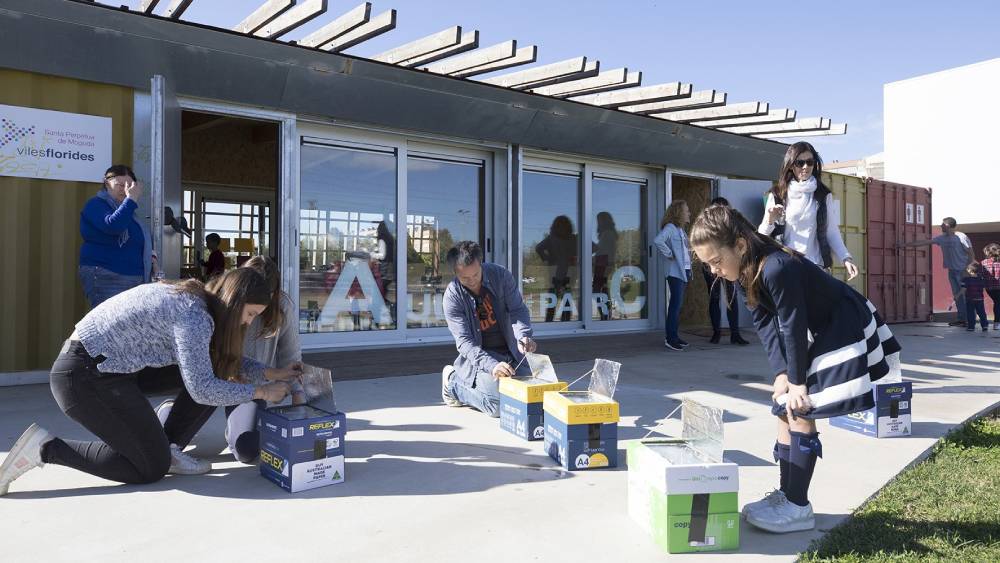 Activitat d'educació ambiental a l'Aula del Parc