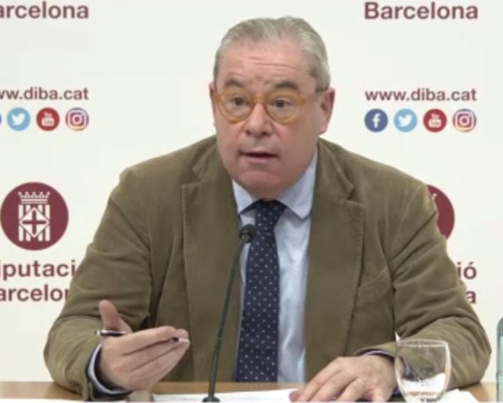 El diputat Josep Arimany, durant la presentació El diputat Josep Arimany, durant la presentació