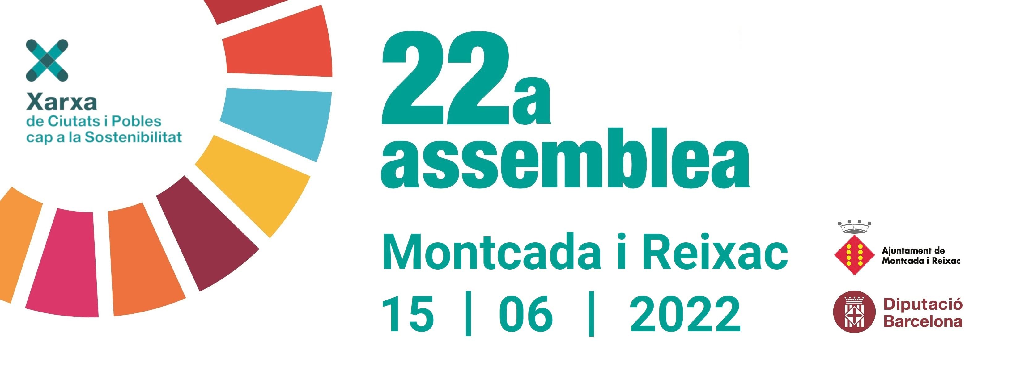 Cartell de la 22a Assemblea de la Xarxa. Montcada i Reixac. 15 de juny del 2022