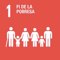 Logo ODS 1 - Pobresa i salut