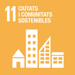 Logo ODS 11 - Salut i comunitats sostenibles