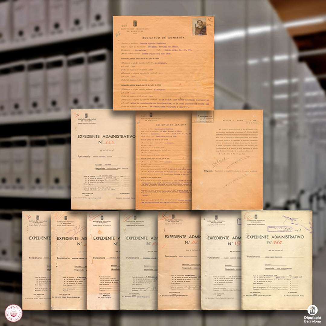 Muestra de expedientes administrativos
