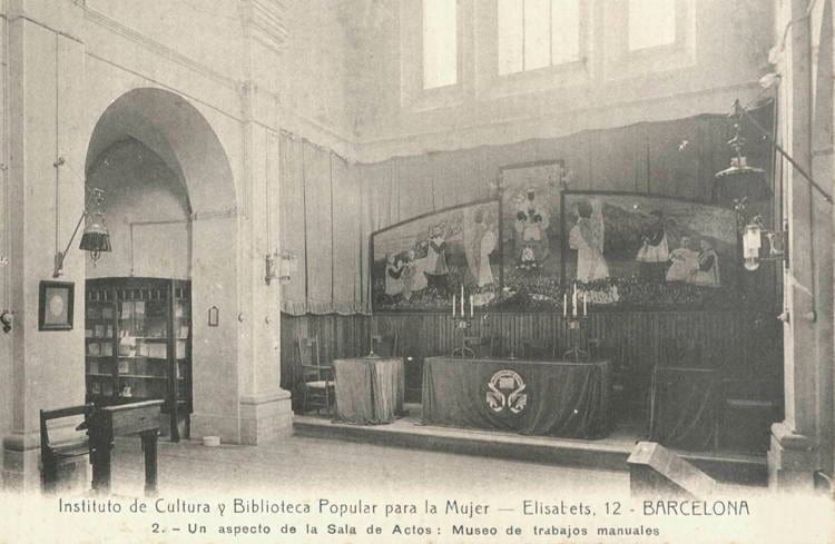 Postal de l’Institut de Cultura i Biblioteca Popular de la Dona, c. 1912. Fons: Institut de Cultura i Biblioteca Popular de la Dona. (CAT AGDB UI67)